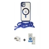 MARSİLYAN™- iPhone 11 Kılıf Eksen Özel Seri - Şeffaf Royal Nano Ekran Koruyucu + Pers Alüminyum Kamera Lens - GD