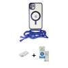 MARSİLYAN™- iPhone 11 Kılıf Eksen Özel Seri - Şeffaf Royal Nano Ekran Koruyucu + Renkli Kamera Lens Koruma Cam - TU