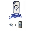 MARSİLYAN™- iPhone 11 Kılıf Eksen Özel Seri - Siyah 34D Hayalet Izgaralı Cam + Pers Alüminyum Kamera Lens - GI