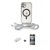 MARSİLYAN™- iPhone 11 Kılıf Eksen Özel Seri - Siyah 34D Hayalet Izgaralı Cam + Renkli Kamera Lens Koruma Cam - SI
