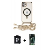 MARSİLYAN™- iPhone 11 Kılıf Eksen Özel Seri - Siyah 360 Mat Full Body Arka Koruyucu + PVD Metal Kamera Lens - MI