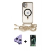 MARSİLYAN™- iPhone 11 Kılıf Eksen Özel Seri - Siyah 360 Mat Full Body Arka Koruyucu + Raze Metal Kamera Lens - MR