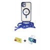 MARSİLYAN™- iPhone 11 Kılıf Eksen Özel Seri - Siyah 3D Antistatik Cam Ekran Koruyucu + Rainbow Kamera Lens Koruma Cam - KI