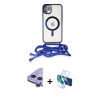 MARSİLYAN™- iPhone 11 Kılıf Eksen Özel Seri - Siyah 3D Antistatik Cam Ekran Koruyucu + Raze Metal Kamera Lens - MR