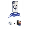 MARSİLYAN™- iPhone 11 Kılıf Eksen Özel Seri - Siyah 3D Antistatik Mat Seramik Nano Ekran Koruyucu + Pers Alüminyum Kamera Lens - GI