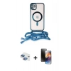 MARSİLYAN™- iPhone 11 Kılıf Eksen Özel Seri - Siyah 3D Antistatik Mat Seramik Nano Ekran Koruyucu + Pers Alüminyum Kamera Lens - GI