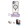 MARSİLYAN™- iPhone 11 Kılıf Eksen Özel Seri - Siyah 3D Antistatik Mat Seramik Nano Ekran Koruyucu + Pers Alüminyum Kamera Lens - KI