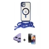 MARSİLYAN™- iPhone 11 Kılıf Eksen Özel Seri - Siyah 3D Antistatik Mat Seramik Nano Ekran Koruyucu + Raze Metal Kamera Lens - MR