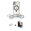 MARSİLYAN™- iPhone 11 Kılıf Eksen Özel Seri - Siyah 3D Antistatik Mat Seramik Nano Ekran Koruyucu + Renkli Kamera Lens Koruma Cam - PE