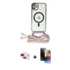 MARSİLYAN™- iPhone 11 Kılıf Eksen Özel Seri - Siyah 3D Antistatik Mat Seramik Nano Ekran Koruyucu + Pers Alüminyum Kamera Lens - KI