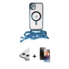 MARSİLYAN™- iPhone 11 Kılıf Eksen Özel Seri - Siyah 3D Antistatik Mat Seramik Nano Ekran Koruyucu + Raze Metal Kamera Lens - GS
