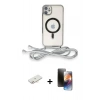 MARSİLYAN™- iPhone 11 Kılıf Eksen Özel Seri - Siyah 3D Antistatik Mat Seramik Nano Ekran Koruyucu + Yeşil Renkli Kamera Lens Koruma Cam