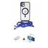 MARSİLYAN™- iPhone 11 Kılıf Eksen Özel Seri - Siyah 3D Antistatik Seramik Nano Ekran Koruyucu + Renkli Kamera Lens Koruma Cam - SI