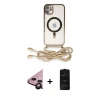 MARSİLYAN™- iPhone 11 Kılıf Eksen Özel Seri - Siyah 6D Antistatik Mat Seramik Hayalet Nano Ekran Koruyucu + Raze Metal Kamera Lens - SH