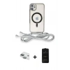 MARSİLYAN™- iPhone 11 Kılıf Eksen Özel Seri - Siyah 6D Antistatik Mat Seramik Hayalet Nano Ekran Koruyucu + Pers Alüminyum Kamera Lens - YL