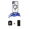 MARSİLYAN™- iPhone 11 Kılıf Eksen Özel Seri - Siyah 6D Antistatik Mat Seramik Hayalet Nano Ekran Koruyucu + PVD Metal Kamera Lens - TU