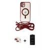MARSİLYAN™- iPhone 11 Kılıf Eksen Özel Seri - Siyah 6D Antistatik Mat Seramik Hayalet Nano Ekran Koruyucu + Pers Alüminyum Kamera Lens - KI