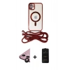 MARSİLYAN™- iPhone 11 Kılıf Eksen Özel Seri - Siyah 6D Antistatik Mat Seramik Hayalet Nano Ekran Koruyucu + Raze Metal Kamera Lens - SH
