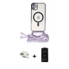 MARSİLYAN™- iPhone 11 Kılıf Eksen Özel Seri - Siyah 6D Antistatik Mat Seramik Hayalet Nano Ekran Koruyucu + Pers Alüminyum Kamera Lens - GD