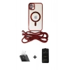 MARSİLYAN™- iPhone 11 Kılıf Eksen Özel Seri - Siyah 6D Antistatik Mat Seramik Hayalet Nano Ekran Koruyucu + Kamera Lens Koruma Cam - SF