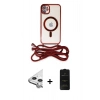 MARSİLYAN™- iPhone 11 Kılıf Eksen Özel Seri - Siyah 6D Antistatik Mat Seramik Hayalet Nano Ekran Koruyucu + Raze Metal Kamera Lens - GS