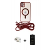 MARSİLYAN™- iPhone 11 Kılıf Eksen Özel Seri - Siyah 6D Antistatik Mat Seramik Hayalet Nano Ekran Koruyucu + Pers Alüminyum Kamera Lens - GD