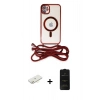 MARSİLYAN™- iPhone 11 Kılıf Eksen Özel Seri - Siyah 6D Antistatik Mat Seramik Hayalet Nano Ekran Koruyucu + Renkli Kamera Lens Koruma Cam - SI