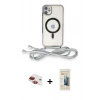 MARSİLYAN™- iPhone 11 Kılıf Eksen Özel Seri - Siyah 6D Mat Seramik Hayalet Nano Ekran Koruyucu + Pers Alüminyum Kamera Lens - KI