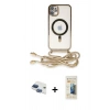 MARSİLYAN™- iPhone 11 Kılıf Eksen Özel Seri - Siyah 6D Mat Seramik Hayalet Nano Ekran Koruyucu + Pers Alüminyum Kamera Lens - LT