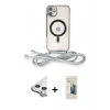 MARSİLYAN™- iPhone 11 Kılıf Eksen Özel Seri - Siyah 6D Mat Seramik Hayalet Nano Ekran Koruyucu + Raze Metal Kamera Lens - GS