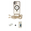 MARSİLYAN™- iPhone 11 Kılıf Eksen Özel Seri - Siyah 6D Mat Seramik Hayalet Nano Ekran Koruyucu + Renkli Kamera Lens Koruma Cam - TU