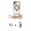 MARSİLYAN™- iPhone 11 Kılıf Eksen Özel Seri - Siyah 6D Mat Seramik Hayalet Nano Ekran Koruyucu + Pers Alüminyum Kamera Lens - YL