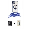 MARSİLYAN™- iPhone 11 Kılıf Eksen Özel Seri - Siyah 6D Mat Seramik Hayalet Nano Ekran Koruyucu + PVD Metal Kamera Lens - YL