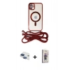 MARSİLYAN™- iPhone 11 Kılıf Eksen Özel Seri - Siyah Bilvis 3D Cam Ekran Koruyucu + Pers Alüminyum Kamera Lens - LT