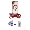 MARSİLYAN™- iPhone 11 Kılıf Eksen Özel Seri - Siyah Bilvis 3D Cam Ekran Koruyucu + Raze Metal Kamera Lens - MR