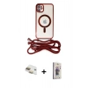 MARSİLYAN™- iPhone 11 Kılıf Eksen Özel Seri - Siyah Bilvis 3D Cam Ekran Koruyucu + Pers Alüminyum Kamera Lens - GD