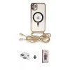 MARSİLYAN™- iPhone 11 Kılıf Eksen Özel Seri - Siyah Bilvis 3D Cam Ekran Koruyucu + Pers Alüminyum Kamera Lens - YL