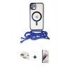 MARSİLYAN™- iPhone 11 Kılıf Eksen Özel Seri - Siyah Bilvis 3D Mat Cam Ekran Koruyucu + Pers Alüminyum Kamera Lens - GD