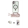 MARSİLYAN™- iPhone 11 Kılıf Eksen Özel Seri - Siyah Bilvis 3D Mat Cam Ekran Koruyucu + Pers Alüminyum Kamera Lens - GD