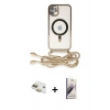 MARSİLYAN™- iPhone 11 Kılıf Eksen Özel Seri - Siyah Bilvis 3D Mat Cam Ekran Koruyucu + Pers Alüminyum Kamera Lens - GD