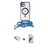 MARSİLYAN™- iPhone 11 Kılıf Eksen Özel Seri - Siyah Bilvis 3D Mat Cam Ekran Koruyucu + Pers Alüminyum Kamera Lens - GD