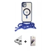 MARSİLYAN™- iPhone 11 Kılıf Eksen Özel Seri - Siyah Bilvis 3D Mat Cam Ekran Koruyucu + Raze Metal Kamera Lens - GS