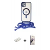 MARSİLYAN™- iPhone 11 Kılıf Eksen Özel Seri - Siyah Bilvis 3D Mat Cam Ekran Koruyucu + Renkli Kamera Lens Koruma Cam - SI