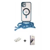 MARSİLYAN™- iPhone 11 Kılıf Eksen Özel Seri - Siyah Bilvis 3D Mat Cam Ekran Koruyucu + Renkli Kamera Lens Koruma Cam - SI