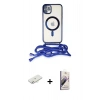 MARSİLYAN™- iPhone 11 Kılıf Eksen Özel Seri - Siyah Bilvis 3D Mat Cam Ekran Koruyucu + Sarı Renkli Kamera Lens Koruma Cam