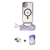 MARSİLYAN™- iPhone 11 Kılıf Eksen Özel Seri - Siyah Bilvis 5in1 3D Magic Cam Ekran Koruyucu + Pers Alüminyum Kamera Lens - KI