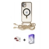 MARSİLYAN™- iPhone 11 Kılıf Eksen Özel Seri - Siyah Bilvis 5in1 3D Magic Cam Ekran Koruyucu + Pers Alüminyum Kamera Lens - KI