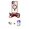 MARSİLYAN™- iPhone 11 Kılıf Eksen Özel Seri - Siyah Bilvis 5in1 3D Magic Cam Ekran Koruyucu + Pers Alüminyum Kamera Lens - KI