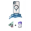 MARSİLYAN™- iPhone 11 Kılıf Eksen Özel Seri - Siyah Bilvis 5in1 3D Magic Cam Ekran Koruyucu + Raze Metal Kamera Lens - KI