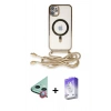 MARSİLYAN™- iPhone 11 Kılıf Eksen Özel Seri - Siyah Bilvis 5in1 3D Magic Cam Ekran Koruyucu + Raze Metal Kamera Lens - KI